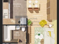 Garsoniera luminoasa, intr-un bloc exclusivist din centrul Capitalei